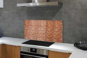 Szklany Panel Loftowa Ściana z Cegły