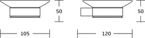 Mexen Pavo mydelniczka, czarna - 7030439-70