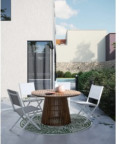 Okrągły stół ogrodowy z litego drewna akacjowego ø 120 cm Rodano – Bizzotto