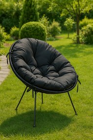 Poduszka puchowa Acapulco wodoodporna na fotel Oxford czarny