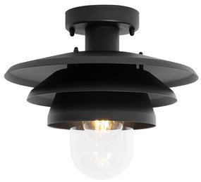 Zewnetrzna Designerska lampa sufitowa zewnętrzna czarna IP44 - MortyDesignerski Oswietlenie zewnetrzne