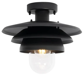 Zewnetrzna Designerska lampa sufitowa zewnętrzna czarna IP44 - MortyDesignerski Oswietlenie zewnetrzne