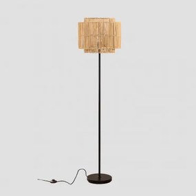 Lampa Podłogowa Z Bambusa Kapua Miel - Sklum