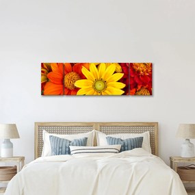 Obraz kwiatów (170x50 cm)