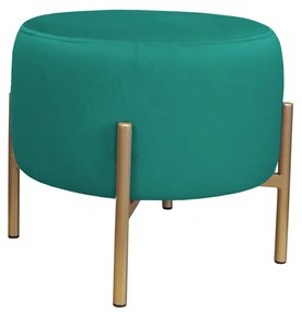 Pufa OLA LOFT ławka podnóżek metal złota MG20