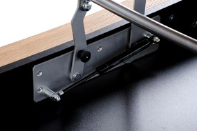 Rozkładany ławostół podnoszony blat dąb artisan/biała 120/65-92/50-72 BETTY