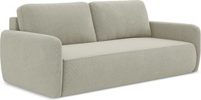 Kanapa 3-osobowa z funkcją spania - z tkaniny strukturalnej - jasny beż - LILO