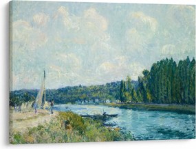 Obraz - Alfred Sisley, The Banks of the Oise, reprodukcje (70x50 cm)
