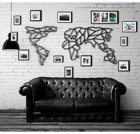Metalowa dekoracja ścienna Map, 60x130 cm