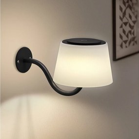 NETTLIFE Lampa ścienna do wnętrz zasilana bateryjnie: 2 ściemnialne lampy ścienne LED z przełącznikiem, nowoczesne czarne bezprzewodowe reflektory ścienne