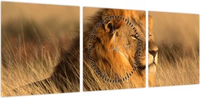 Obraz - Park Narodowy Etosha (z zegarem) (90x30 cm)