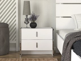 Zestaw 2 szafek nocnych z 2 szufladami - Biały - CADEBA