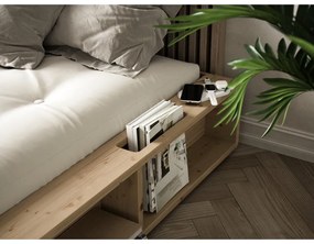 Łóżko dwuosobowe z drewna sosnowego ze stelażem 180x200 cm Ziggy – Karup Design