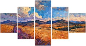Obraz - Obraz olejny przedstawiający krajobraz (125x70 cm)