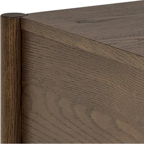 Szafka nocna w dekorze dębu w ciemnym naturalnym kolorze Monfort – Actona