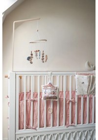 Jasnoróżowy ochraniacz do łóżeczka z bawełny organicznej 365 cm Blossom Pink – Cam Cam Copenhagen