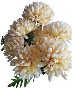 Sztuczny pęk Chryzantem, brzoskwiniowy, wysokość 58 cm