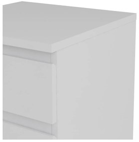 Biała wysoka komoda 40x107 cm Nova – Tvilum