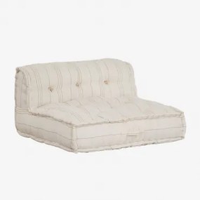 Sofa Środkowa Do Sofy Modułowej Z Bawełny Dhel Kolory Naturalne - Sklum