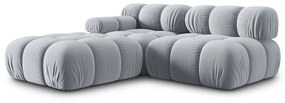 Jasnoniebieska aksamitna sofa 282 cm Bellis – Micadoni Home