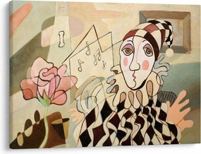 Obraz - Kubizm - harlequin and rose (70x50 cm)