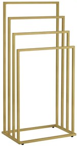 Złoty stojak na ręczniki do łazienki glamour N5-R16