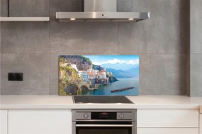 Panel nad Blat Kuchenny Kolorowe Budynki na Wybrzeżu Włoch