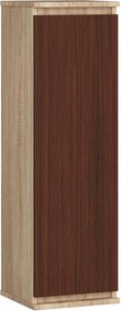 Szafka wisząca do salonu dąb sonoma + wenge T7-L34