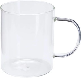 Kubek szklany z dużym uchem VUNI, 3 x 400 ml