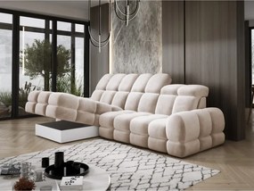 Narożnik TOLLO MINI S Lewostronny Elektryczna regulacja Salvador 01 kolor Kremowy WERSAL