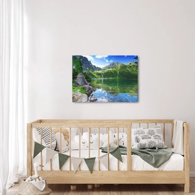 Obraz jeziora w Tatrach (70x50 cm)