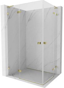 Mexen Lunar L Duo kabina prysznicowa uchylna 105 x 95 cm, transparent, złota - 834L-105L-095P-50-00