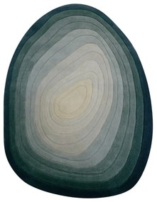 Niebieski wełniany dywan 200x290 cm Puddle Ombre Wool – Flair Rugs
