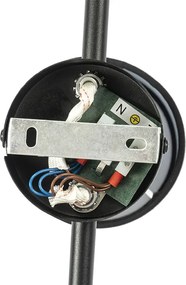 Nowoczesna lampa sufitowa czarna 3-światłowa - Hetta