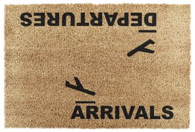 Wycieraczka z włókna kokosowego 40x60 cm Arrivals and Departures – Artsy Doormats