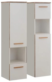 Biała wysoka wisząca szafka łazienkowa 30x123 cm Set 931 – Pelipal
