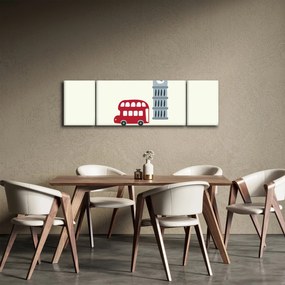 Obraz - Miasta Europy N⁰3 (170x50 cm)