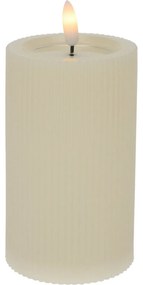 Zewnętrzna świeczka LED 7,5 x 12,5 cm, beżowy, na baterie