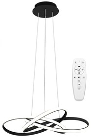Lampa sufitowa nowoczesna LED + PILOT APP814-CP Node Czarna