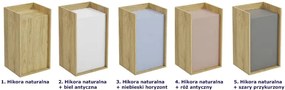 Szafka modułowa 83cm hikora + szary przykurzony - Afilia 9X