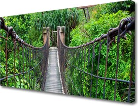 Obraz canvas Zabytkowy Most w Cieniu Drzew