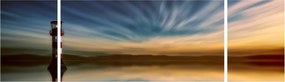 Obraz latarni morskiej na morzu (170x50 cm)