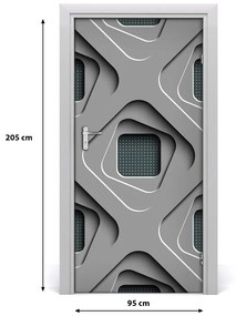 Naklejka samoprzylepna na drzwi Abstrakcja 3D