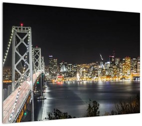 Obraz Brooklyn Bridges i Nowego Jorku (70x50 cm)