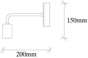 Czarny metalowy kinkiet Opviq lights Melia