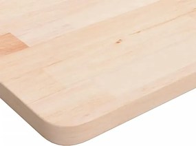 Naturalne drewno półka 100x50 białe uchwyty - Bafo