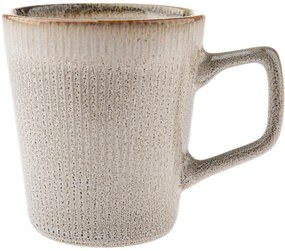 Zestaw 6 ceramicznych kubków Rustik 410 ml, beżowy