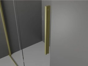 Mexen Velar drzwi prysznicowe rozsuwane 110 cm, transparent, złote szczotkowane - 871-110-000-01-55