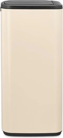 Beżowy stalowy kosz na śmieci otwierany na dotyk 30 l Bo Touch – Brabantia