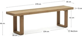 Drewniana ławka ogrodowa Canadell – Kave Home